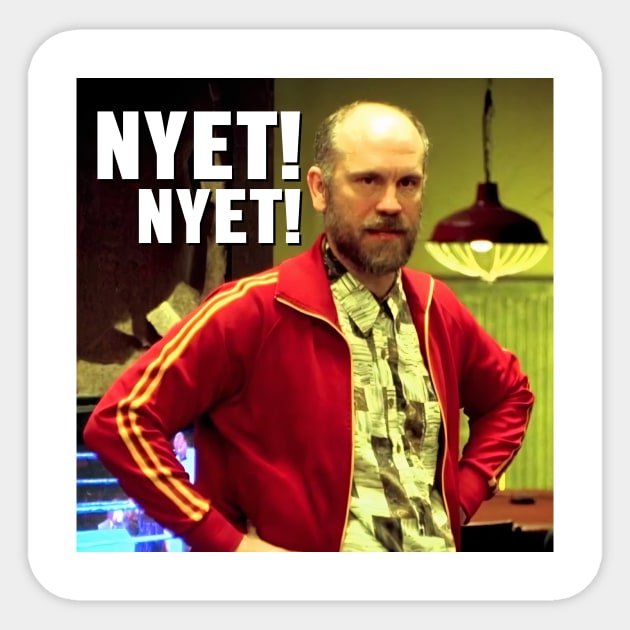 Teddy Kgb Nyet Meme Tv Show Sticker by Mendozab Angelob